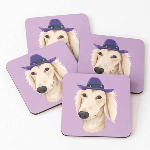 Item preview, Cowboy Hat Dog Saluki designed and sold by CelestialHCO.