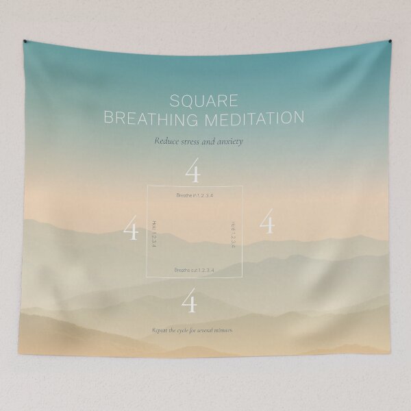 Item preview, Square breathing meditation  designed and sold by The Art of the  Pause.