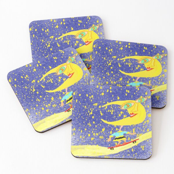 Item preview, Heloise Skateboards On Moonbeams designed and sold by pinkyjainpan.