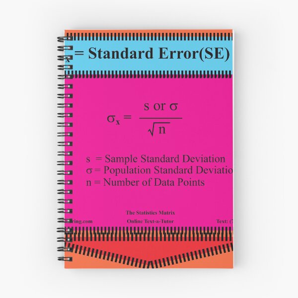 Item preview, Standard Error Equation:  The StatisticsMatrix at Redbubble designed and sold by Mark Stansberry.