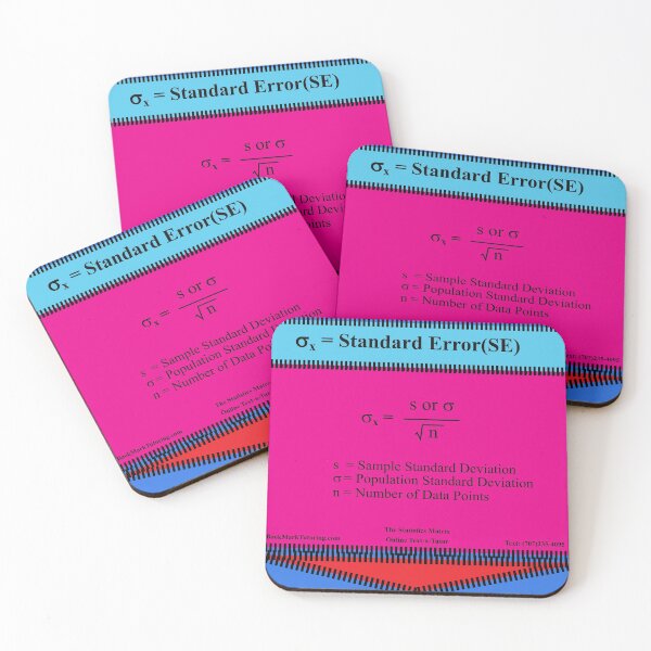 Item preview, Standard Error Equation:  The StatisticsMatrix at Redbubble designed and sold by Mark Stansberry.
