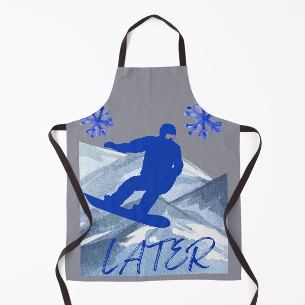 Item preview, Blue Mountains Snowboarding, snowflakes Snowboarder Later Design designed and sold by Constant Readers.