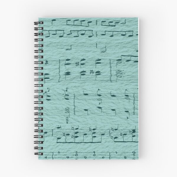 Item preview, Varied Musical Notes With A Parchment Effect - Covered With a Transparent Blue Grey Tint designed and sold by ThisNThatImages.