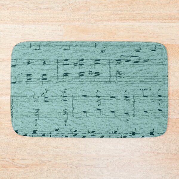 Item preview, Varied Musical Notes With A Parchment Effect - Covered With a Transparent Blue Grey Tint designed and sold by ThisNThatImages.