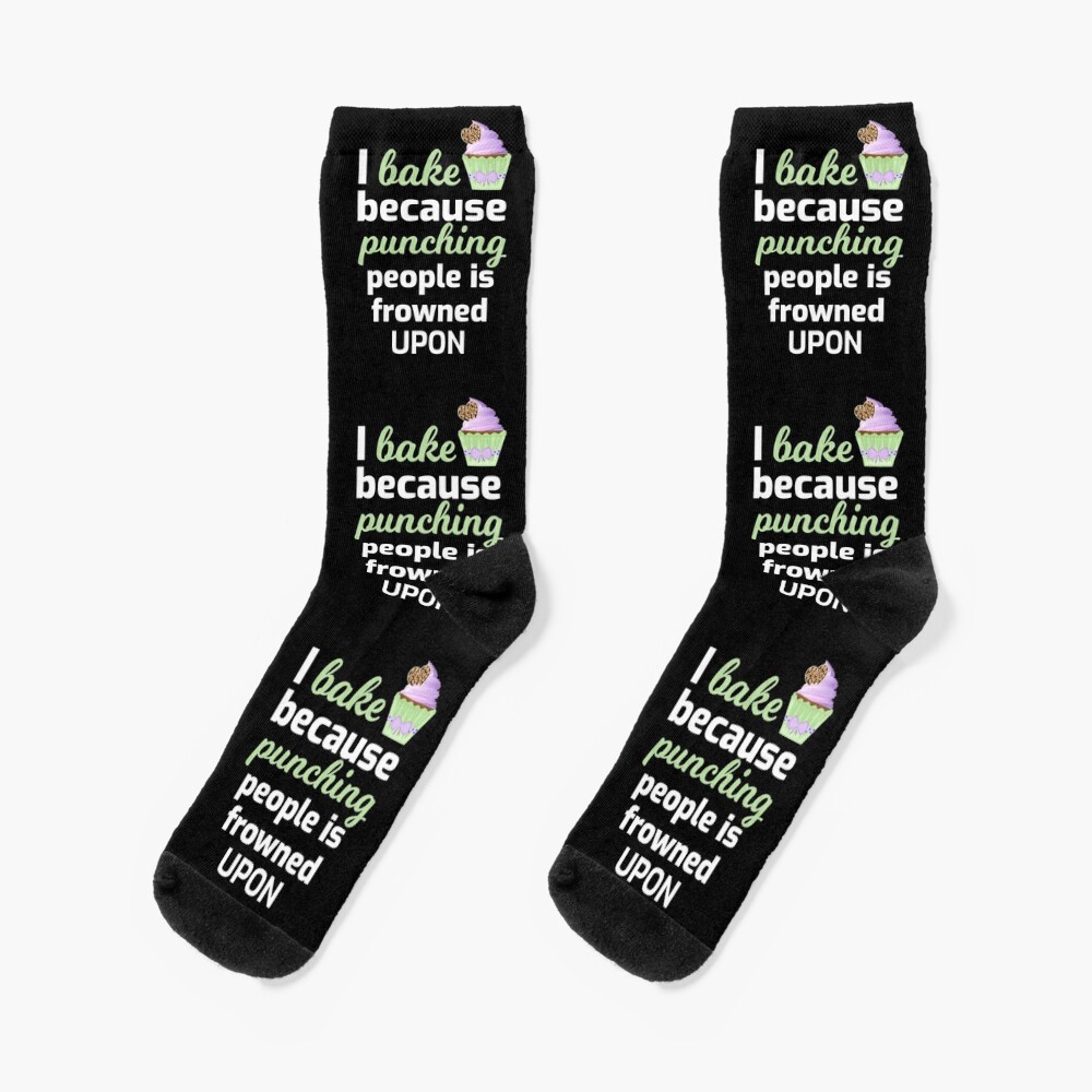 Baking Socks for Women, Unique Gift for Chefs, Bakers, Cookie Bakers, Cooking Enthusiasts, Pastry lovers, Best Baker Cooking Gifts, Chef Gifts, Funny