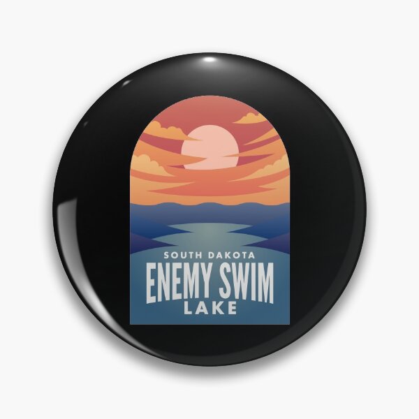 Artikelvorschau, Enemy Swim Lake SD Retro Sunset entworfen und verkauft von HalpinDesign.