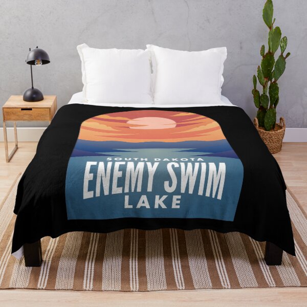 Item preview, Enemy Swim Lake SD Retro Sunset designed and sold by HalpinDesign.