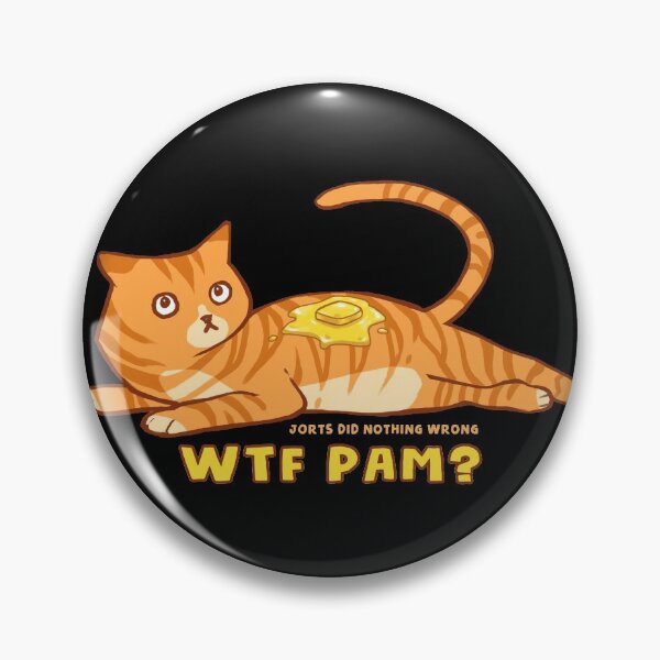 Item preview, WTF PAM? Jorts Did Nothing Wrong - orange cat with butter designed and sold by EyePortal.