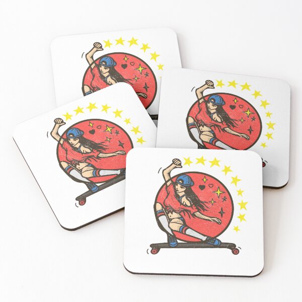 Item preview, Cool Retro Skate Girl  designed and sold by InnaMGraphic.