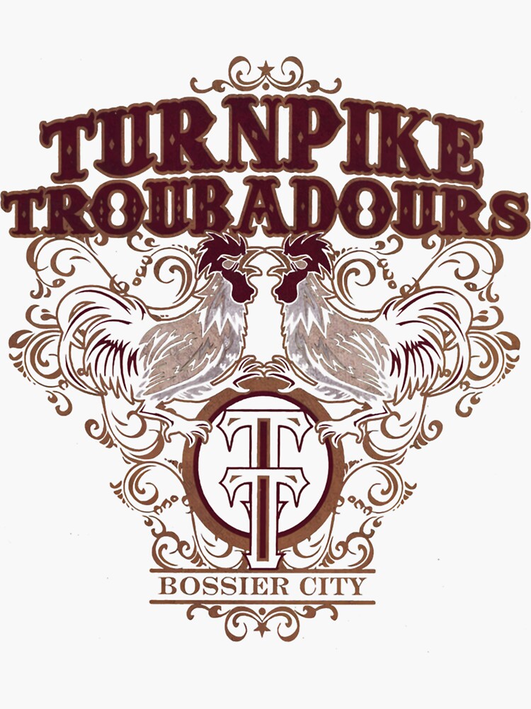 "Mens Particular Turnpike Troubadours Tshirt Natural " Sticker for Sale