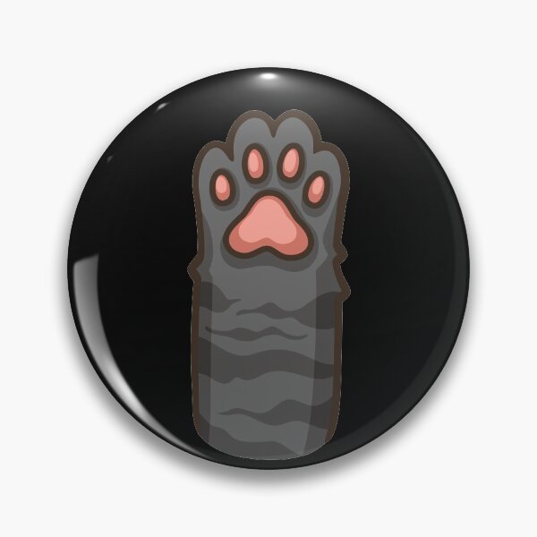 Item preview, Stripes Black Cat Toe Bean, Paw Print designed and sold by DearSunny.
