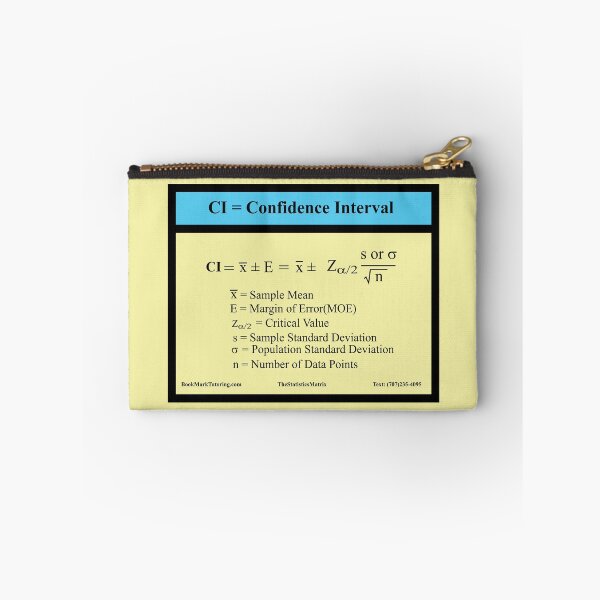 Item preview, Confidence Interval Equation for the Mean: The StatisticsMatrix at Redbubble  designed and sold by Mark Stansberry.