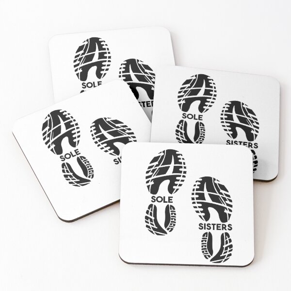 Artikelvorschau, Sole Sisters Laufschuh-Print (Schwarz) entworfen und verkauft von gracecotton99.