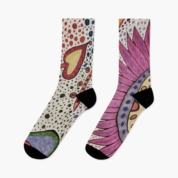Item preview, Dots and Flowers  designed and sold by SarahVGarrett.