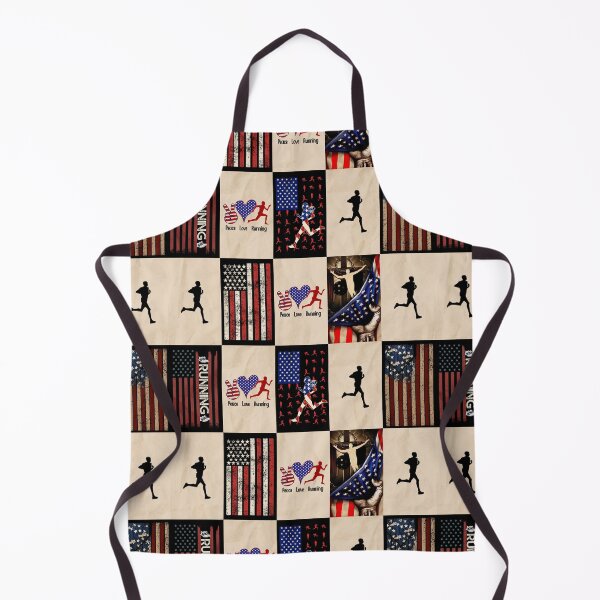Item preview, Running American Flag Retro Art designed and sold by RoslynArt.