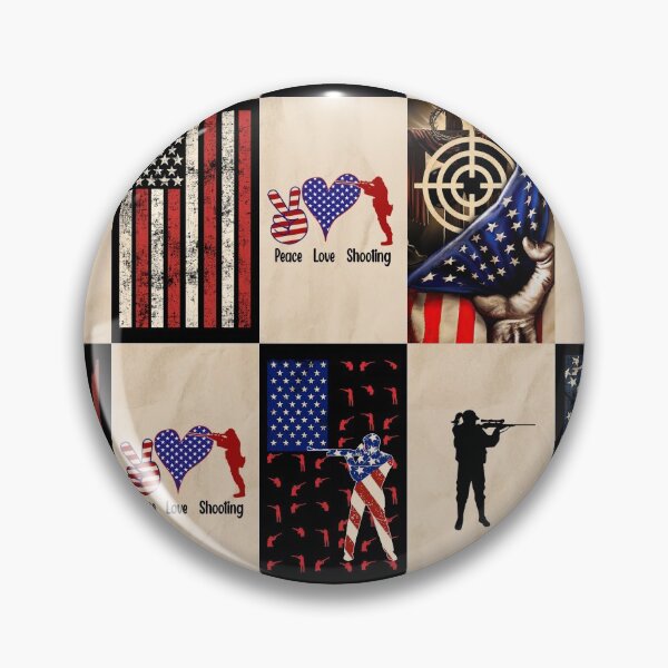 Item preview, Shooting American Flag Retro Art designed and sold by RoslynArt.