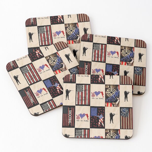 Item preview, Shooting American Flag Retro Art designed and sold by RoslynArt.