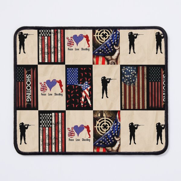 Item preview, Shooting American Flag Retro Art designed and sold by RoslynArt.