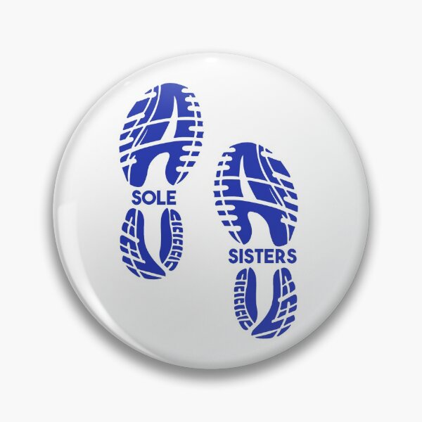 Item preview, Sole Sisters Running Shoe Print (Blue) designed and sold by gracecotton99.