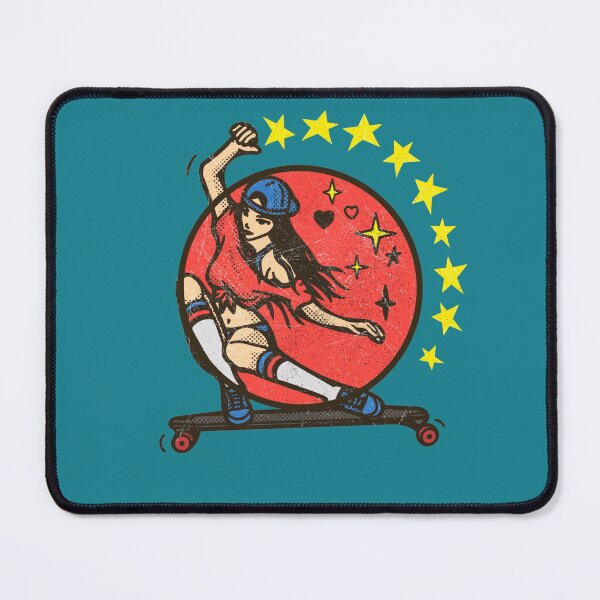 Item preview, Cool Retro Skate Girl  designed and sold by InnaMGraphic.