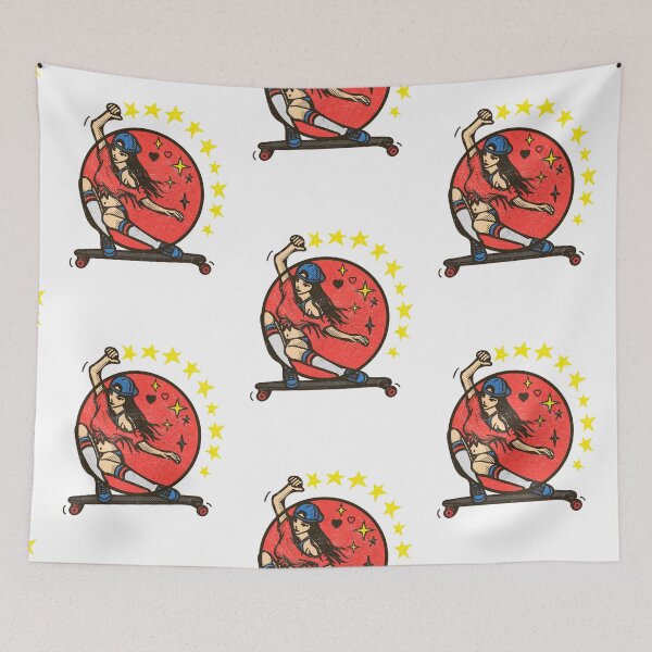 Item preview, Cool Retro Skate Girl  designed and sold by InnaMGraphic.