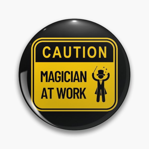 Item preview, Caution Magician At Work Design designed and sold by DoubleLifted.