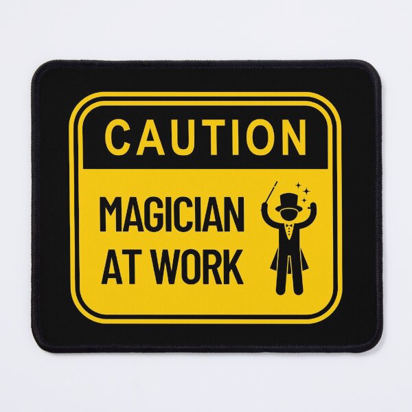 Item preview, Caution Magician At Work Design designed and sold by DoubleLifted.