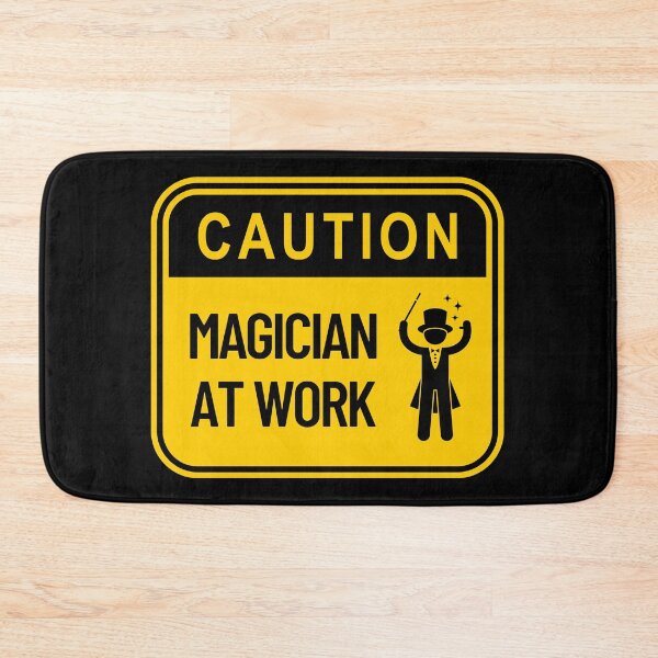 Item preview, Caution Magician At Work Design designed and sold by DoubleLifted.