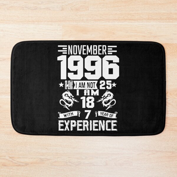 Item preview, Born in November 1996 18 years with 7 years of experience I am Awesome 26 Years of Being Awesome Birthday Anniversary Gift Idea Holiday Fun Party Premium Apparel Funny Xmas designed and sold by DesignByHeartUK.