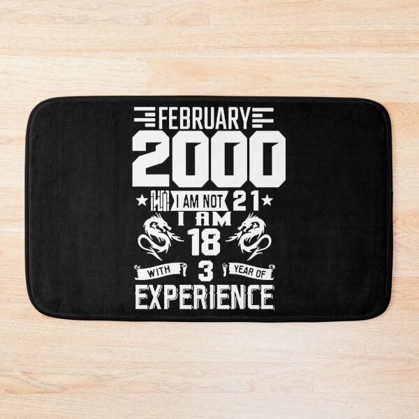 Item preview, Born in February 2000 18 years with 3 years of experience I am Awesome 26 Years of Being Awesome Birthday Anniversary Gift Idea Holiday Fun Party Premium Apparel Funny Xmas designed and sold by DesignByHeartUK.
