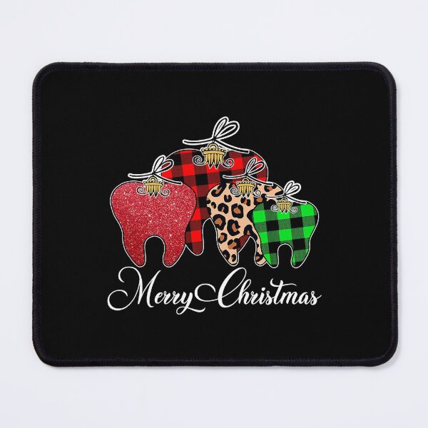 Item preview, Dentist merry Christmas Funny Leopard Plaid Tooths Dental Squad designed and sold by GonzaloBugarin.
