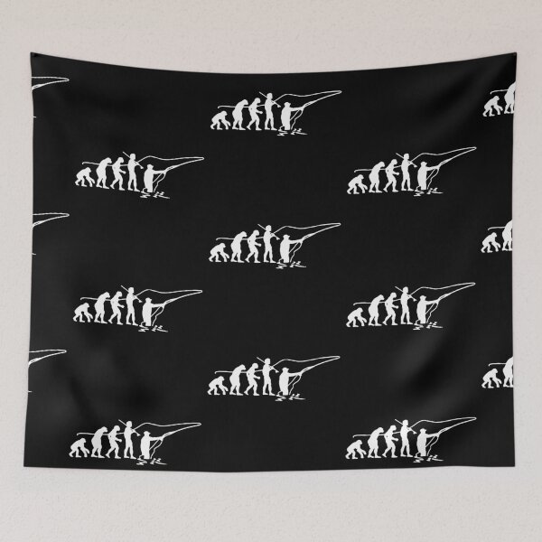 Item preview, Funny Fishing Evolution of Fishing Born to go fishing Forced to work Fisherman Stick Figure Bones I love Fishing Art Design Happy Apparel Essential Inspiration Joy Mood Funny designed and sold by DesignByHeartUK.