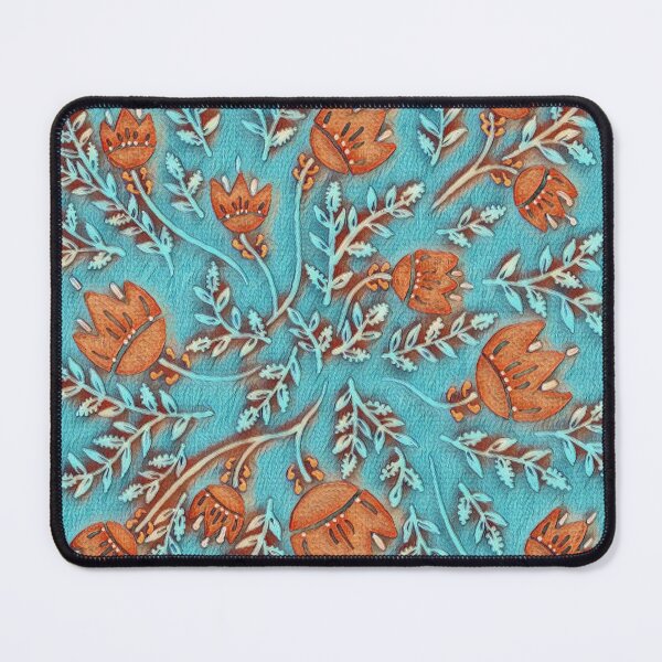 Item preview, Folk Art Flowers Blue & Red designed and sold by Brenander.