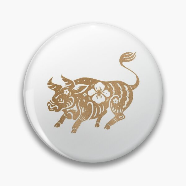 Item preview, Chinese Year Of The Ox Gold Bull Zodiac designed and sold by m313andrade.