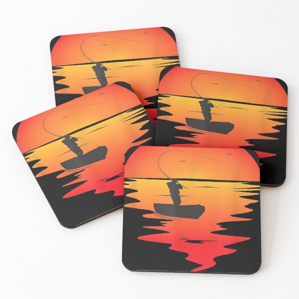 Item preview, Fishermen boat in the sunset sun loves fishing  designed and sold by stewartmi.
