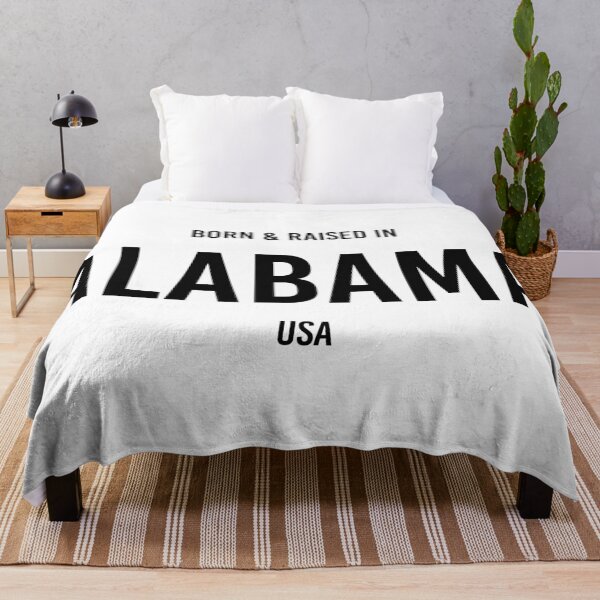 Item preview, Born & Raised in Alabama - White BG designed and sold by qdesigns-az.