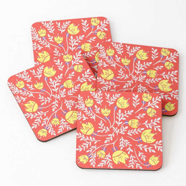 Item preview,  Folk Art Flowers Yellow & Red designed and sold by Brenander.