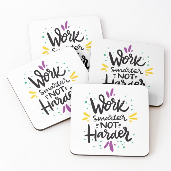 Item preview, Work Smarter Not Harder Quote, Motivational Quote, Quote designed and sold by graphic-genie.
