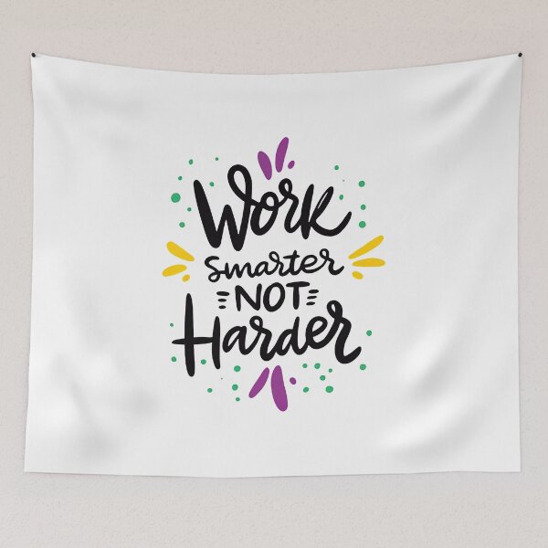 Item preview, Work Smarter Not Harder Quote, Motivational Quote, Quote designed and sold by graphic-genie.