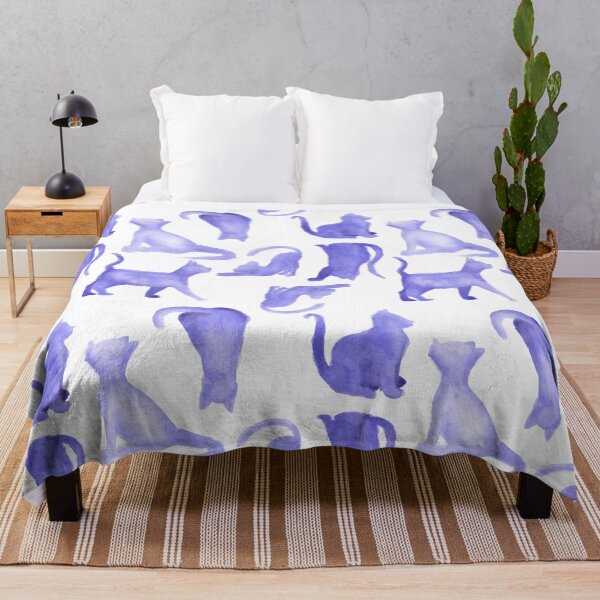 Item preview, Watercolor Cat Sillouettes -Purple designed and sold by PaintInTheNight.
