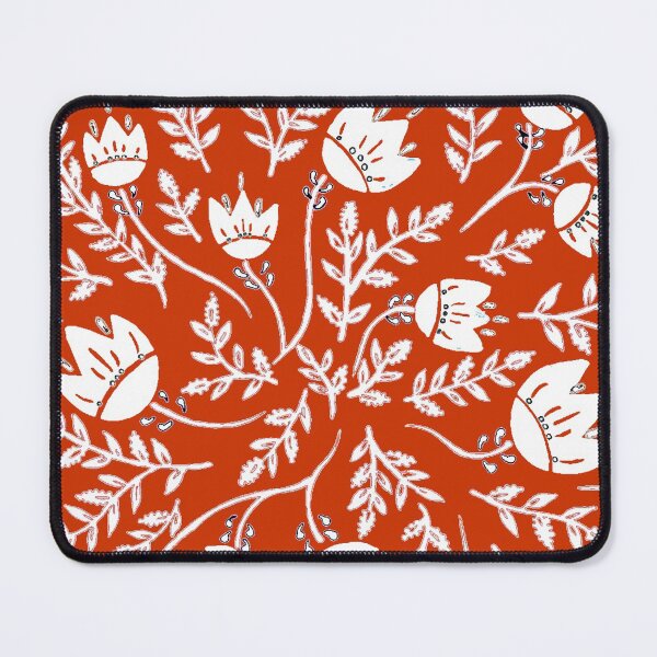 Item preview, Folk Art Flowers Red and White designed and sold by Brenander.