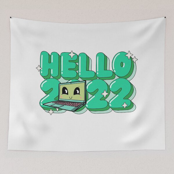 Item preview, Cute laptop, Hello 2022  designed and sold by Quote for  Success.