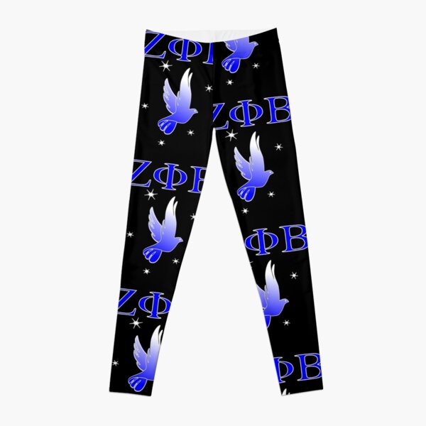 Zeta Phi Beta Leggings / Legging Sets (Black and Blue)