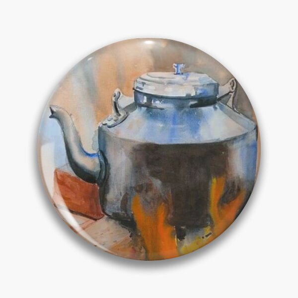Item preview, Painting Design of a Tea Kettle on Burner designed and sold by VIVEK KUMAR RAI.
