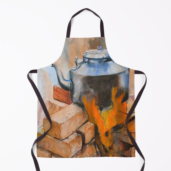 Item preview, Painting Design of a Tea Kettle on Burner designed and sold by VIVEK KUMAR RAI.