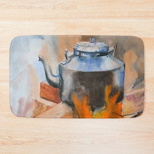 Item preview, Painting Design of a Tea Kettle on Burner designed and sold by VIVEK KUMAR RAI.
