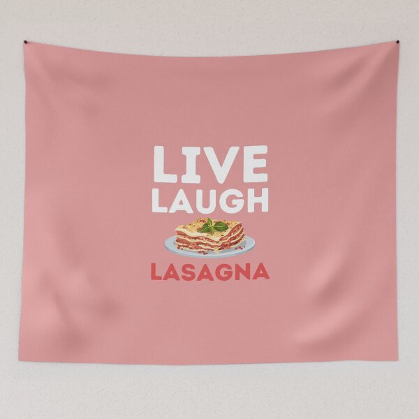 Item preview, Live Laugh Lasagna - Funny lasagna enthusiast design designed and sold by Theleochick.