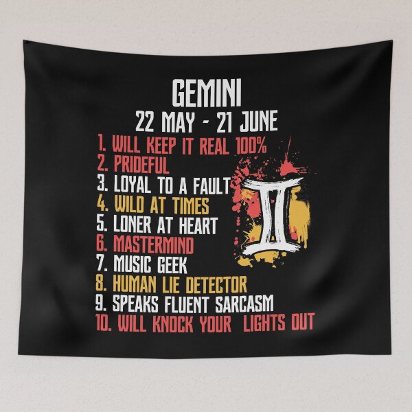 Item preview, Gemini Facts Zodiac Sign Birthday designed and sold by hoangtrongkhiem.