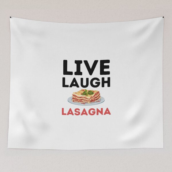 Item preview, Live Laugh Lasagna - Funny lasagna enthusiast design designed and sold by Theleochick.