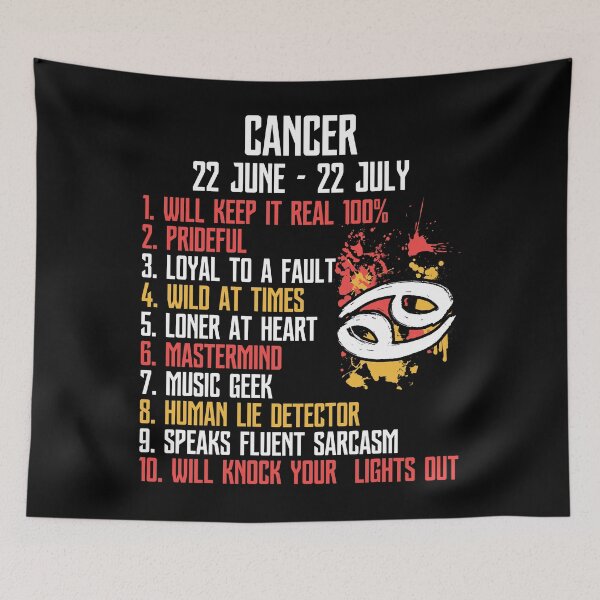 Item preview, Cancer Facts Zodiac Sign Birthday designed and sold by hoangtrongkhiem.